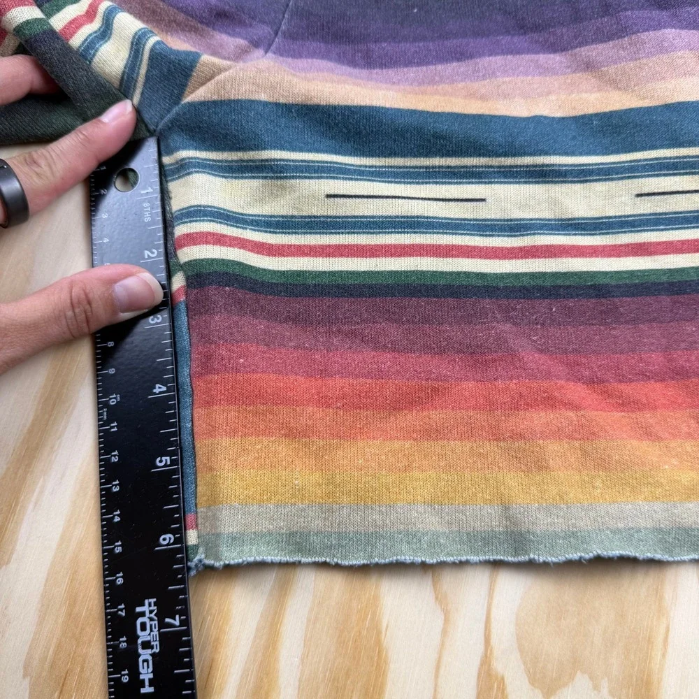 Aviator Nation Boys Rainbow Stripe Sweat Shorts Blue Multi Size 10